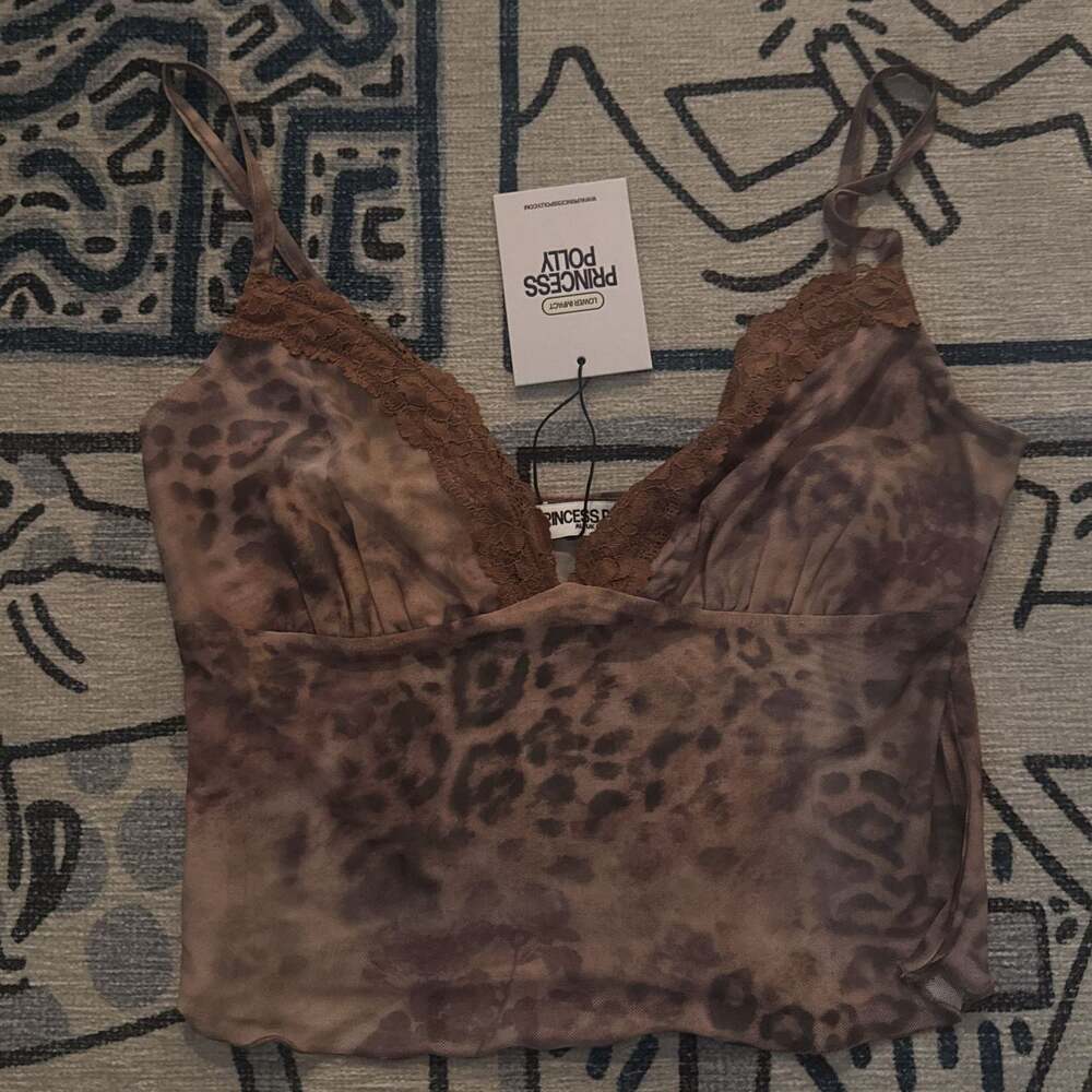 Eustacia Top Leopard size US 4 with adjustable straps